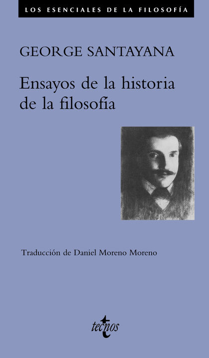 Portada de los Ensayos de la historia de la filosofía de George Santayana editados en Tecnos